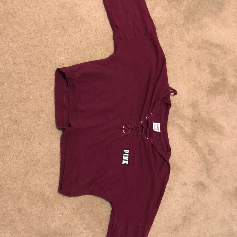 Pink cropped sweater